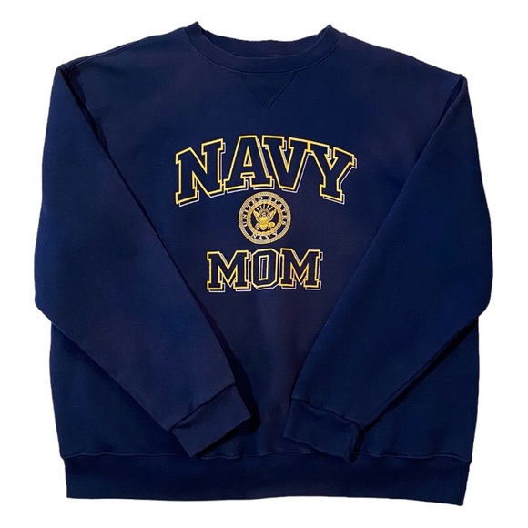 Soffe Tops - Vintage 90s United States Navy Mom Crewneck Sweatshirt Size XL